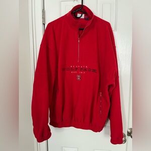 Men’s NSCU Wolfpack Quarter Zip Fleece. Vintage 90s. Size 2XL